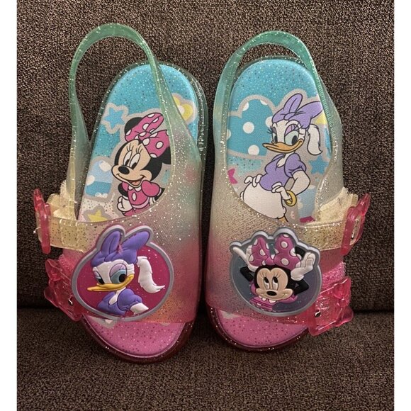 Disney Minnie Mouse & Daisy Duck Kids Sandals - Pink & Blue - Picture 1 of 6